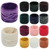 Foulards Mode Hiver Chaud Velours Cou Anneau Écharpe Hommes Cache-Cou Buff Épais Masque Bandeau Unisexe Vintage Cercle Snood