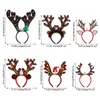 Christmas Decorations Led Headband Reindeer Antlers Light Up Headwear Costume Accessories For Xmas Party Holiday Drop Delivery Amp3C