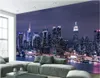 Fonds d'écran personnalisé mural 3D papier peint moderne York City la nuit décoration peinture murale peintures murales pour murs de salon 3 D
