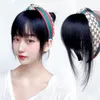 Bangs SEEANO Synthetic Replacement Toupee Natural Headband With Braids Bangs Heat Resistant Hair Hairpieces for Women 230403