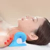 Cuscino per massaggio con digitopressione a gravità cervicale di tipo C, protuberanza del collo, trazione cervicale, correzione dell'allungamento del collo, cuscino per massaggio del collo