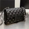 Luxury brand handbag designer bag womens bag square fat man flip diamond grid chain crossbody shoulder bag wallet backpack