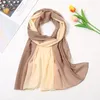 Lenços outono chiffon cachecol para mulheres meninas retalhos protetor solar macio fino foulard viscose inverno feminino envoltório xales