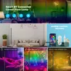 مصابيح الأرضية USB دائمة الضوء RGB 72 LEDS مصباح الزاوية DC5V BT متصلة مع جهاز ضبط الوقت للغرفة