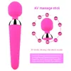 Adult massager Adult Sex Toys for Woman 10 Speed Usb Rechargeable Oral Clit Vibrators Women Av Magic Wand Vibrator G-spot Massager free shipping