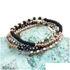 Bangle Diy Handmade 27 Mticolors Acrylic Hematite Stretch Beaded Bracelets Elastic Crystal Beads For Drop Delivery Jewelry Bracelets Dhsvd