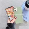 Cell Phone Cases Soft Tpu Case For 12 11 Pro Max Xs Xr 7 8 Plus Se 2 Mti Color Protective Shell Er Drop Delivery Phones Accessories Dhgbc
