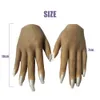 Catsuit Costumes Nail Art pratique main Silicone modèle doigts articulés Acupuncture bijoux affichage Mannequin Halloween décor