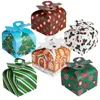 Decorações de Natal 3D Tratar Caixas de Envoltório de Presente para Feriado Presentes de Natal Goodie Papel Favor Suprimentos Doces Papelão Cookie Wrap Am0Dx