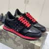 Valentino Garavani Rockrunner 위장화 운동화 가죽 위장고무창 군녹색 여성 운동화 스포츠 39-45