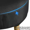 Stuhlhussen Dicker elastischer Barhocker-Sitzkissenbezug Praktischer Hocker-Rundschutz für den Heimladen - Schwarzer Stahl