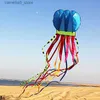 Acessórios de pipa frete grátis 8m pipas de água-viva voando para adultos linha de pipas de nylon fábrica profissional jogos ao ar livre para adultos paraquedas Q231104
