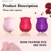 Andra massagesartiklar Nya sexleksaker för kvinnor Rose Sucking Vibrator Tongue Slicking Massager Klitoris Stimulering Hoppning Hoppenhet 18 Vuxna produkter Q231104