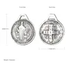 Pendanthalsband Cottvo5pcs/Lot St.Benedict Religious Exorcism Medal Sfäralitet Charms Diy Necklace Armband Smycken Making Part