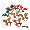 Juldekorationer Huvudspänne älghår Hoop Reindeer Antler pannband Deer Horn Kids Adts Accessory Party Festival Decor Drop Del DH6FB