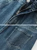 Jeans pour femmes FSLE rétro polyvalent taille haute Jeans droits femmes décontracté tube droit haut mince pantalon confortable classique femmes Jeans 230404