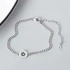 Länkarmband Davini Minimalist Sun Moon Charms Armband Vintage Silver Color Chain for Women Women Fashion Jewelry Gift MG371