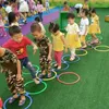 Cuisines Jouer à la nourriture Jeux de cerveau pour enfants Marelle Jump Circle Rings Set Enfants Jeu sensoriel intérieur extérieur pour l'entraînement sportif et de divertissement ToyL231104