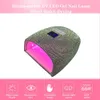 Nail Dryers Bling Rhinestones Cordless Rechargeable UV LED Nail Lamp Gel Polish Curing maquina de unha em gel secador UV Cabine Nail Tools 230403