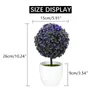 装飾的な花人工植物ボールボンサイウェディングデコレーションシミュレーション偽ポットガーデンホームオーナメント26 15cm 6色
