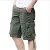 Short masculin Summer des courts de chargement de coton décontracté pour hommes entièrement longueur plusieurs poches pantalon militaire pantalon de coupe masculine 230404