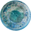 Płyty Certyfikowane międzynarodowe Radiance Teal Melamine 12 PC Zestaw zastawy stołowej Niebieski talerz obiadowy