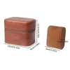 Uhrenboxen Tragbare Lederschmuckschatulle PU-Halter Aufbewahrungsorganisator für 2 Uhren Schutz mit Reißverschlussbehälter