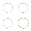 Mode Kristall Perle Halskette Schlüsselbein Kette Perlen Barock Halsband Für Frauen Partei Schmuck Geschenk Drop Lieferung Dhrhw