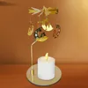 Titulares de vela Golden Romântico Romântico Candlestick Fairia Tealight Holder Tea Light Dinn Christmas