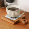 Table Mats Creative Acacia Wood Tiles Trivet For Dishes Natural Wooden Frame Tea Pots And Pans Pad Holders