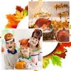 Party Decoration Thanksgiving Turkey Paper Hat and Gyeglasses Holiday Pannband Glasögon Pumpkin Pie Maple Treats för barn ADT Accessor AMDR3