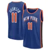 Julius Randle RJ Barrett Jalen Brunson Basketball Jersey New Yorks Evan Fournier Knickes Josh Hart Immanuel Quickley Mitchell Robinson 2023-24 City Edition Jerseys