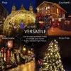 Snaren 13m Koperen Lichtslinger Kerstlamp 100 LED Kleurrijke Sterren Gordijn Kerstverlichting Kerst Decoratieve Garland Verlichting