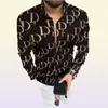 Luxurys designers Mens Casual Shirts Dress Shirt Menswear Fashion Society Black Men Solid Color Business Man Long Sleeve M7510981