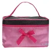 Designer-Damestas Vierkante Strik Streep Make-up Tas Grote Lingerie BH Ondergoed Dot Zakken Reistas Toilettas Kits Sac