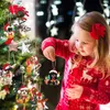 Juldekorationer hundträd prydnad Xmas roliga älskare gåva hängande dekoration blandad semester för parti droppleverans amhxt