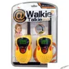 Toy Walkie Talkies 2 PCSSet Children Toys 22 Walkie Talkies Toy Dwukierunkowy radio uhf długi zasięg Handheld Transceiver Prezent 208J7797341 Dhubi