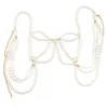 Ceintures perles soutien-gorge chaîne bikinis bijoux de corps et bas taille poitrine goutte