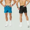 Yoga Lemon Algin Men ActiveWear Elastic Gym Shorts Snabbt torrt sportkläder Skott byxor Fitnessträning som kör cyklingshorts reflekterande män byxor kommer att anpassa gym c