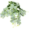 Fleurs décoratives Shamrock Picks Printemps Décorations Extérieures Faux Vert Faux Parure Artificielle Fleur De Soie Imité Faux Plantes