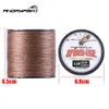 Braid Line Angryfish 8 Strands 300m PE flätad fiskelinje kamouflaggul och brun 18 kg-70 lb 230403