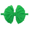 Accessoires pour cheveux 2023 Festival de Noël classique Tissu Bow Elastic Nylon Bandeau pour bébé Rouge / Blanc / Vert Party Headwea