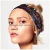 Hoofdbanden 10 kleuren pailletten zeemeermin hoofdbanden voor vrouwen luxe haarband hoofdbanden vrouwelijke mode haar sjaal sieraden accessoires drop Dhgd3