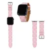 Bracelets de montre Designer Luxury L Smart Straps pour Apple Band 49MM 41mm 45mm 42mm 38mm 44mm 40mm Bracelets cadeaux Iwatch 8 7 6 5 4 3 2 1 Mode Cuir Hommes Femmes