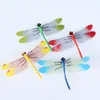 Garden Decorations 4PCS Dragonfly Decor Backyard Adornment Insect Sculpture Artware Craft Prop Simulation Insects Stake Decoration