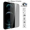 İPhone 14 için Gizlilik Temperlenmiş Cam Ekran Koruyucusu 13 12 11 PRO SERİS XS MAX XR 7 8 Plus Perakende Ambalaj