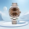 Diamonds Watch 41 mm Nieuwe herenhorloges Luxe wistwatches mode Zwarte wijzerplaat met kalenderbeugel Vouwsluiting datejust mechanisch herenhorloge relogio masculino