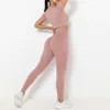 2024 Yoga Lu Lemon Algin Mulher Terno Feminino Treino Sem Costura Conjunto de 2 Peças Treino Sportswear Roupas de Ginástica Fitness Manga Curta Top Cintura Alta Leggings LL Align Gym Clot