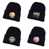 Ball Caps Anime Hakata Tonkotsu Ramens Knitted Hat Cosplay Unisex Print Adult Casual Cotton Teenagers Winter Cap