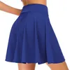 Skirts Womens Basic Versatile Stretchy Flared Casual Mini Skater Red Black Green Blue Short 230404